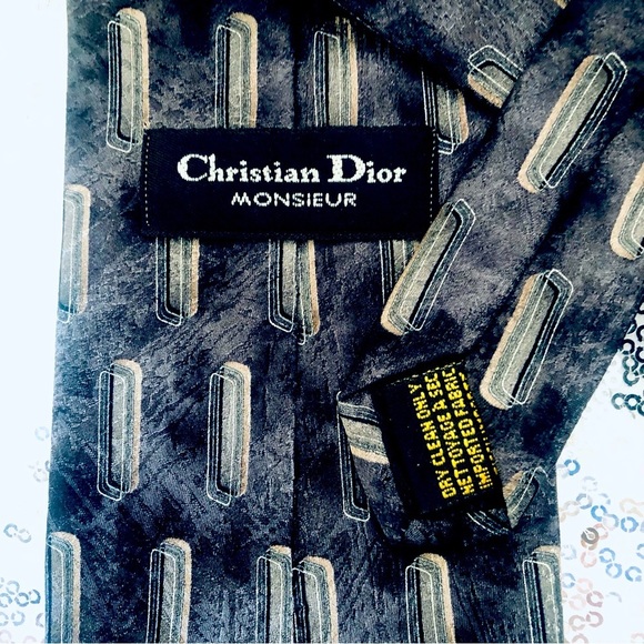 Christian Dior Monsieur Luxury Silk Tie Vintage - Picture 3 of 10